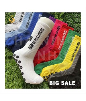 Custom Made Popular High Quality Compression Grip Socks Athletic Anti slip Football Socks Men's Kids FS Sports Soccer Socks