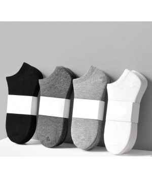 No Show Socks Men Pol Cotton Women Unisex Plain Solid Color Black White Summer Custom Socks in Bulk From China Manufacturer