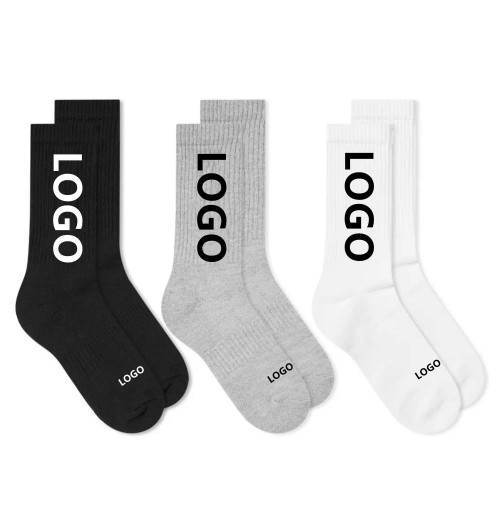 FREE DESIGN High Quality Custom Men Socks Unisex Custom logo Fashion Street Cotton Socks With Your Own Custom Design