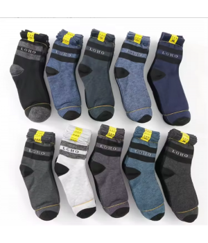 Wholesale Cheap Thicken and Increase the Size of Big Foot Men's Autumn and Winter Cotton Socks