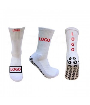 Wholesale Custom Soccer Socks Crew Ankle Sports Black Grip Socks Football Soccer Socks Custom logo