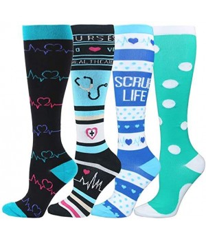 Wholesale 20-30mmhg Running Sport Socks Men Women Athletic Fun Stocking Knee High Nurse Compression Socks