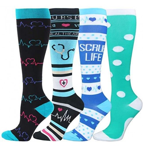 Wholesale 20-30mmhg Running Sport Socks Men Women Athletic Fun Stocking Knee High Nurse Compression Socks