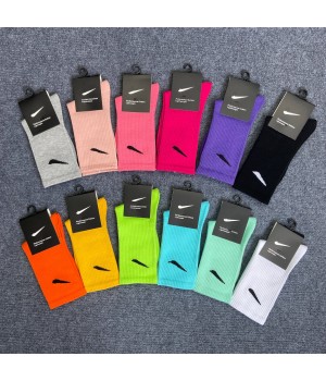 IRSOLIS ODM New Trend High Quality Custom Logo Branded Mens Cotton Socks Colorful Unisex Adult Sports N K Socks