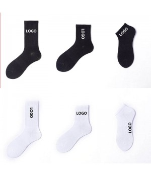 Free Mock up High Quality Low Moq Custom Socks OEM Custom logo Men Socks Colorful Sport Combed Cotton Socks Unisex