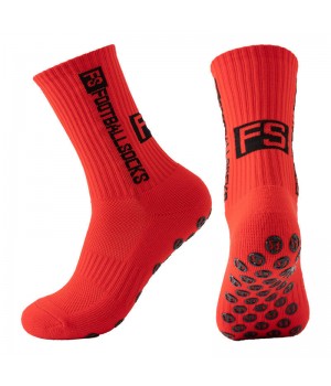 Wholesale FS Professional Grip Football Socks Training Sports Socks for Men Kids Jacquard With High Crew Knitted Thick Non-slip