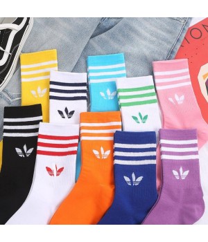 Oem Wholesale Hot Sell High Quality Custom Logo Cotton Branded Mens Sport Socks Unisex Adult Sports Striped a D Socks