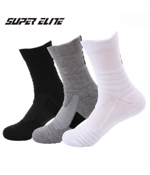 HF Sports Socks Solid-Color Anti-Slip Breathable Casual Style Crew Free Size Made Spandex Wholesale